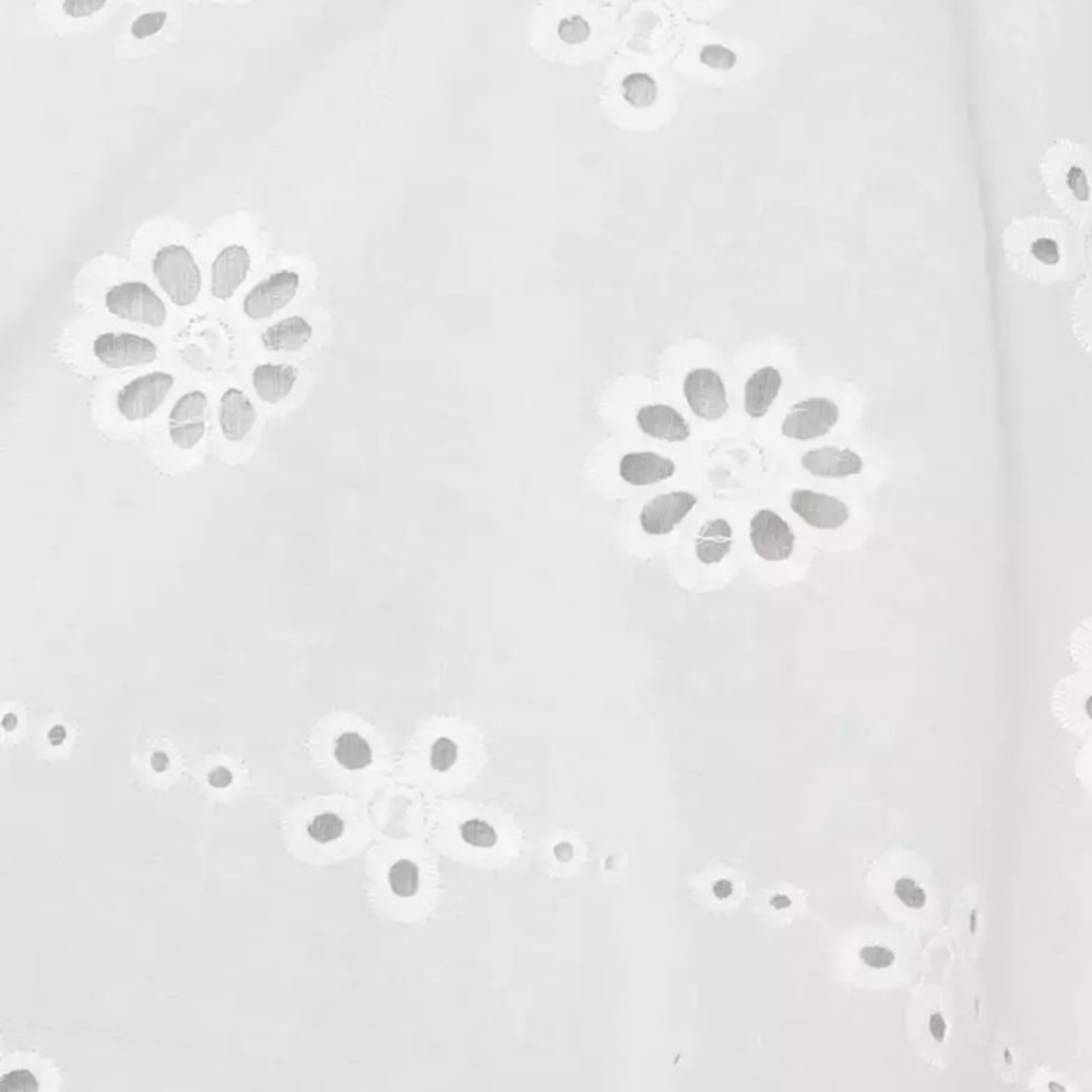 NEW White Eyelet Cutout Mini Dress - Picture 5 of 5
